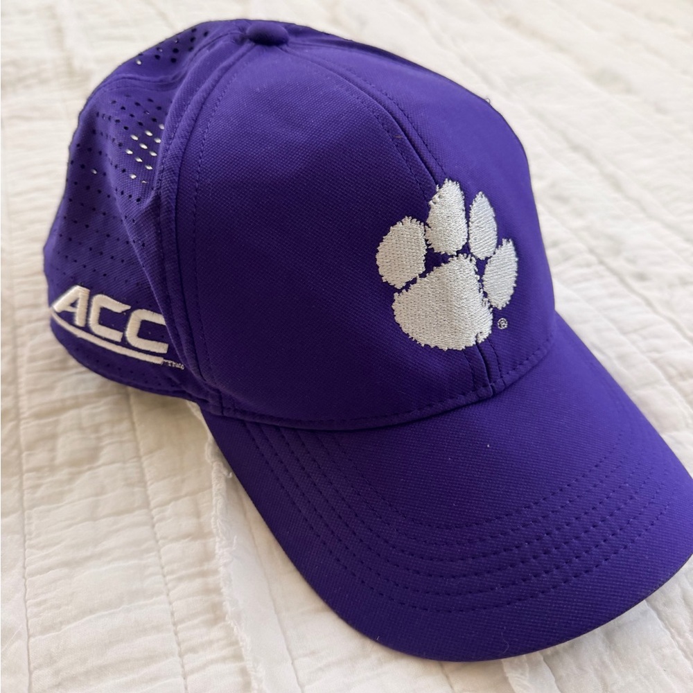 Nike Clemson Purple Cap with White Paw Logo